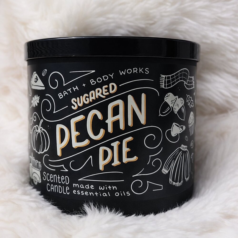 Bath & Body Works Sugared Pecan Pie 3-Wick Scented Candle – Limited Edition